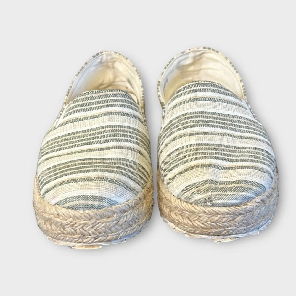 Report Nahla Striped Espadrille Platform Flats Size 6 - Picture 10 of 10